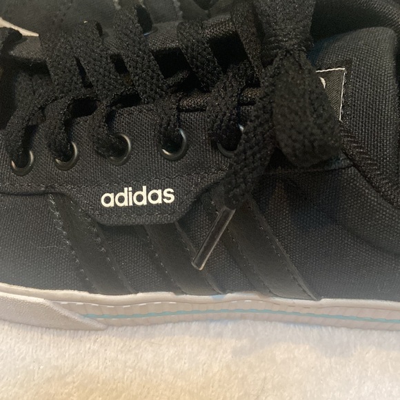 ADIDAS CANVAS Size 5 1/2 Black Sneakers - Picture 5 of 14